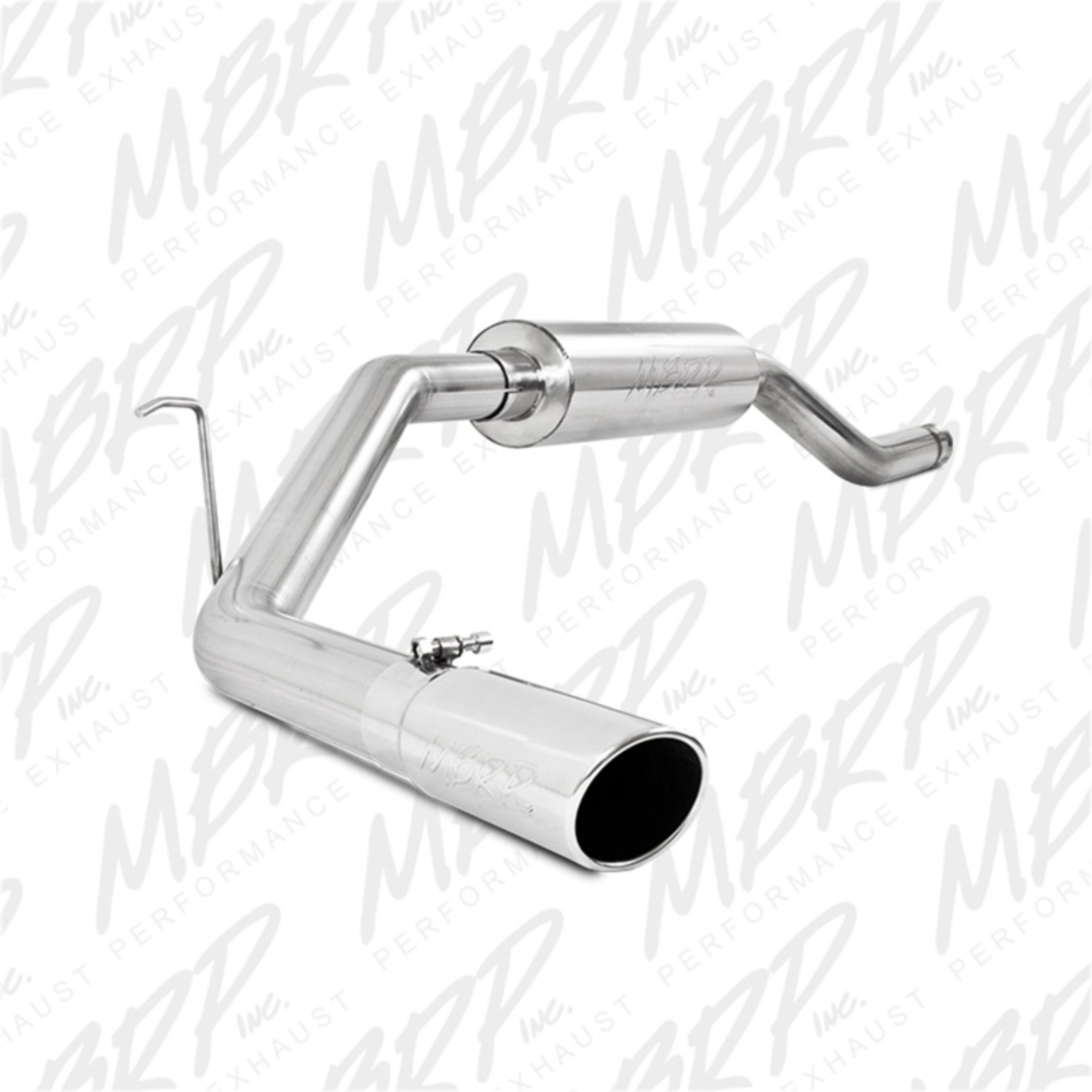 Picture of MBRP 00-06 Toyota Tundra All 4.7L Models Resonator Back Single Side Exit Aluminized Exhaust System