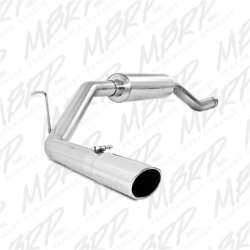 Picture of MBRP 00-06 Toyota Tundra All 4.7L Models Resonator Back Single Side Exit Aluminized Exhaust System