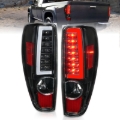 Picture of ANZO 2004-2012 Chevrolet Colorado/ GMC Canyon LED Tail Lights w/ Light Bar Black Housing