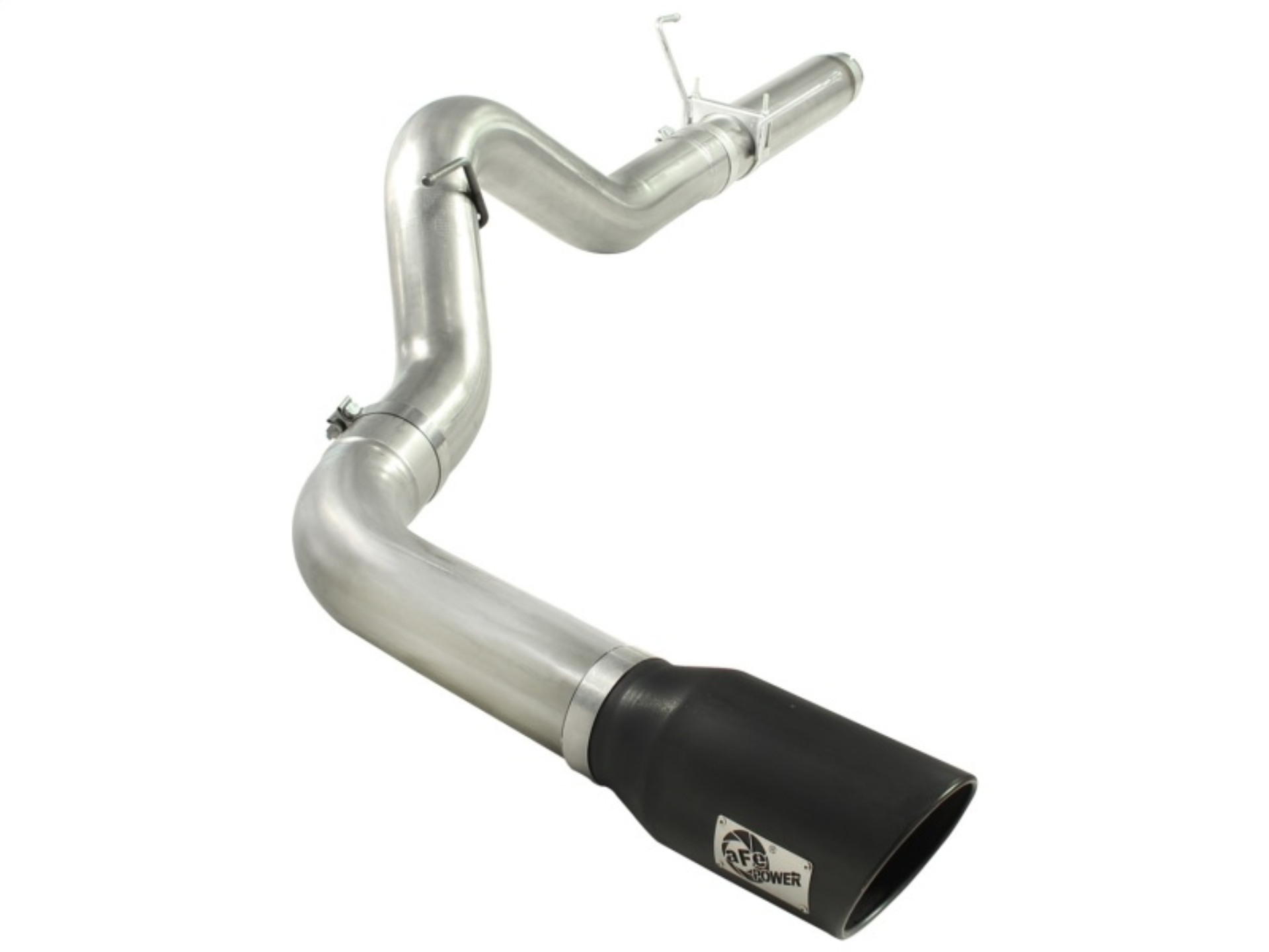 Picture of aFe MACHForce XP 5in DPF-Back 409SS Exhaust Dodge Diesel Trucks 07.5-12 L6-6.7L (td) Black Tip
