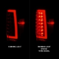 Picture of ANZO 2004-2012 Chevrolet Colorado/ GMC Canyon LED Tail Lights w/ Light Bar Chrome Housing Red/Clear