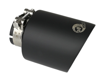 Picture of aFe Takeda 304 SS Clamp-On Exhaust Tip 2.5in. Inlet / 4.5in. Outlet / 7in. L - Black