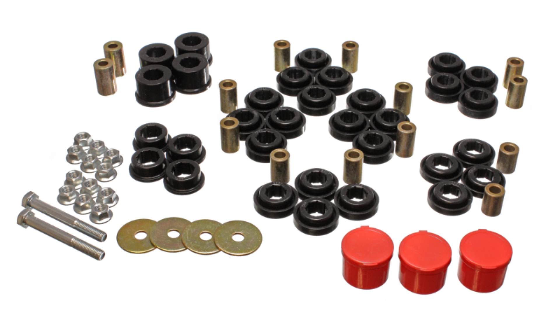 Picture of Energy Suspension Chrysler/Dodge Red Rear End Control Arm Bushing Set (Non SRT Models)