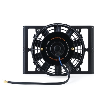 Picture of Mishimoto Universal 10in. Heavy-Duty Oil Cooler Fan Shroud - Micro Wrinkle Black