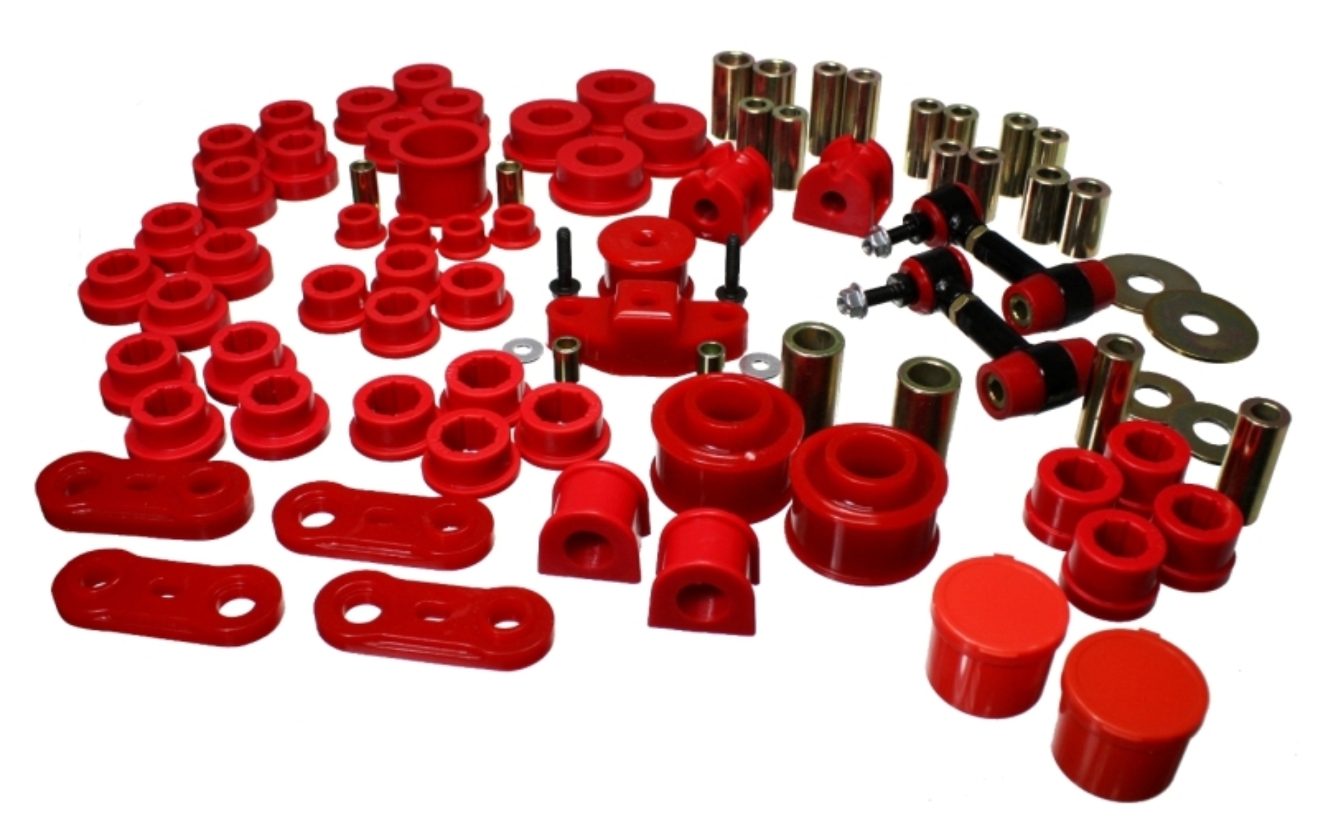 Picture of Energy Suspension 08-12 Subaru Impreza WRX Red Hyper-Flex Master Bushing Set