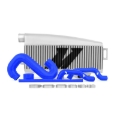 Picture of Mishimoto Subaru 02-07 WRX/04-07 STi Top-Mount Intercooler Kit - Powder Coated Silver & Blue Hoses