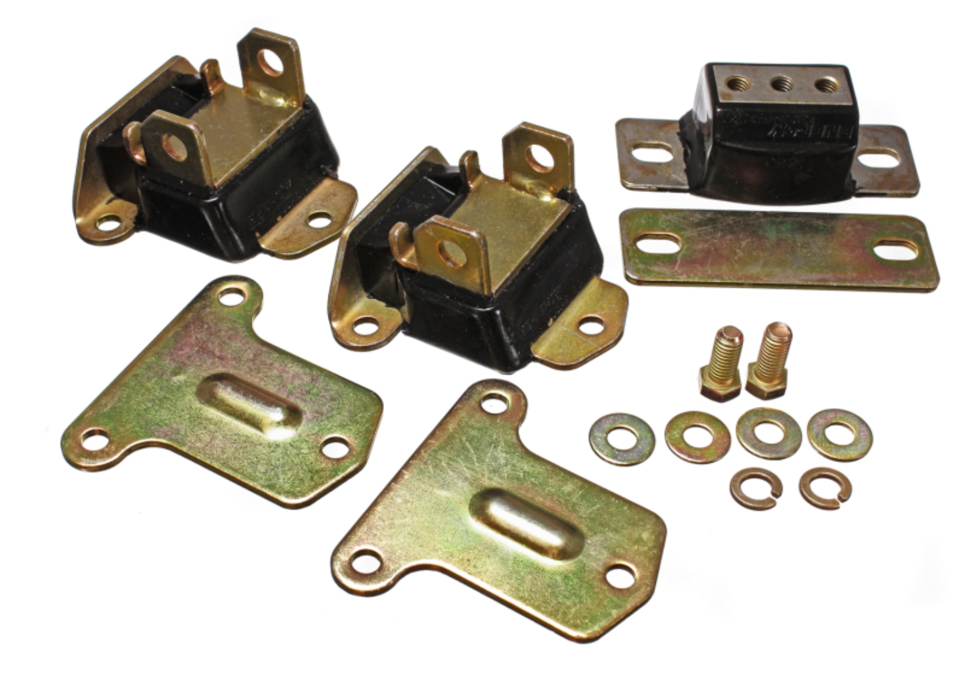 Picture of Energy Suspension 69-72 Camaro/70-73 Monte Carlo Black Complete Motor & Trans Mount Set Zinc Finish
