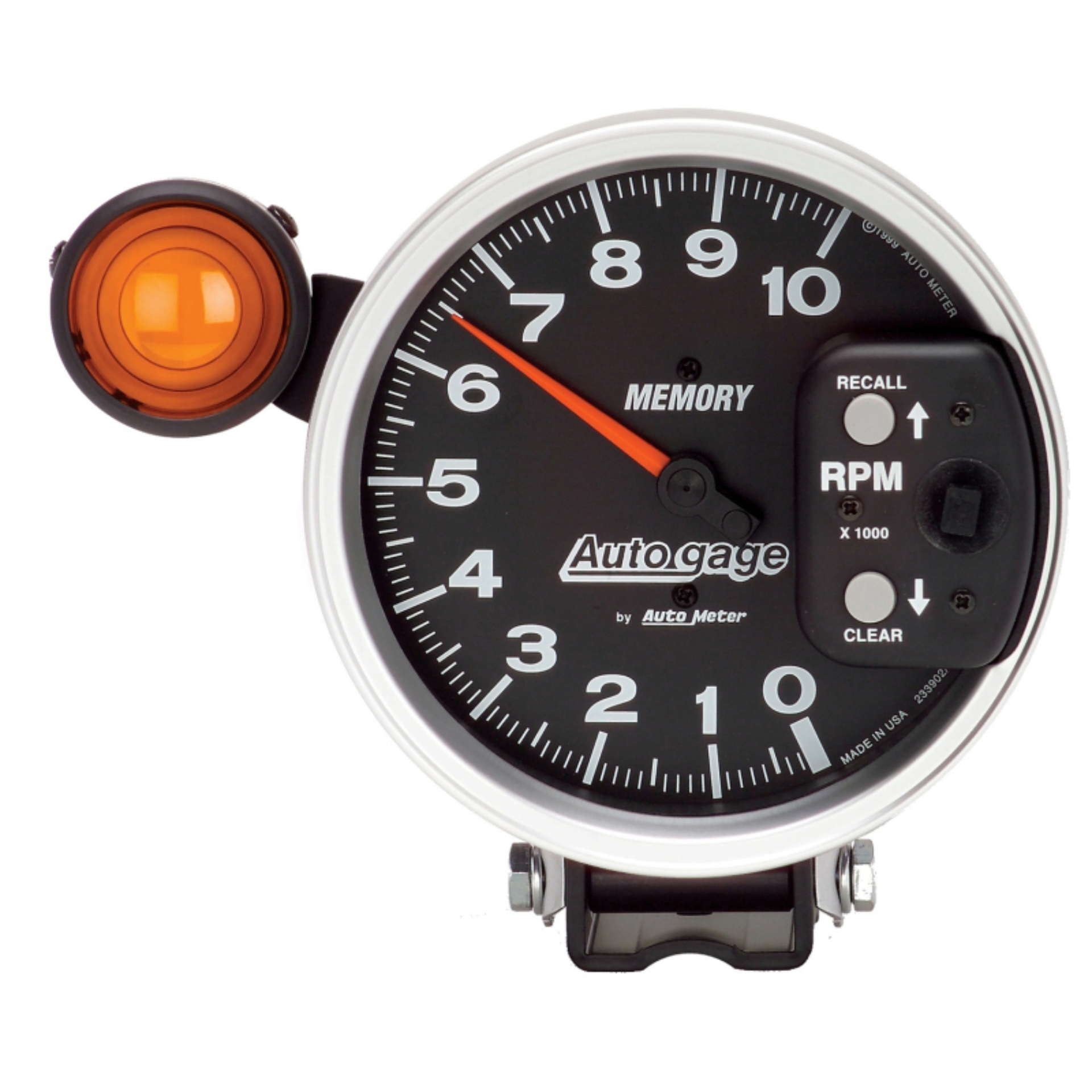 Picture of Autometer 5 inch 10K RPM w/ Monster Shift Lite / Memory Pedestal Tachometer