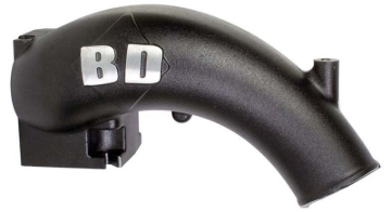 Picture of BD Diesel X-Flow Power Intake Elbow (Black) - Dodge 1998-2002 5.9L 24-valve