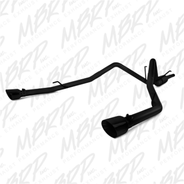 Picture of MBRP 09-14 Dodge Ram 1500 5.7L Cat-Back Dual Split Rear (Through Stock Bumper) AL - Black