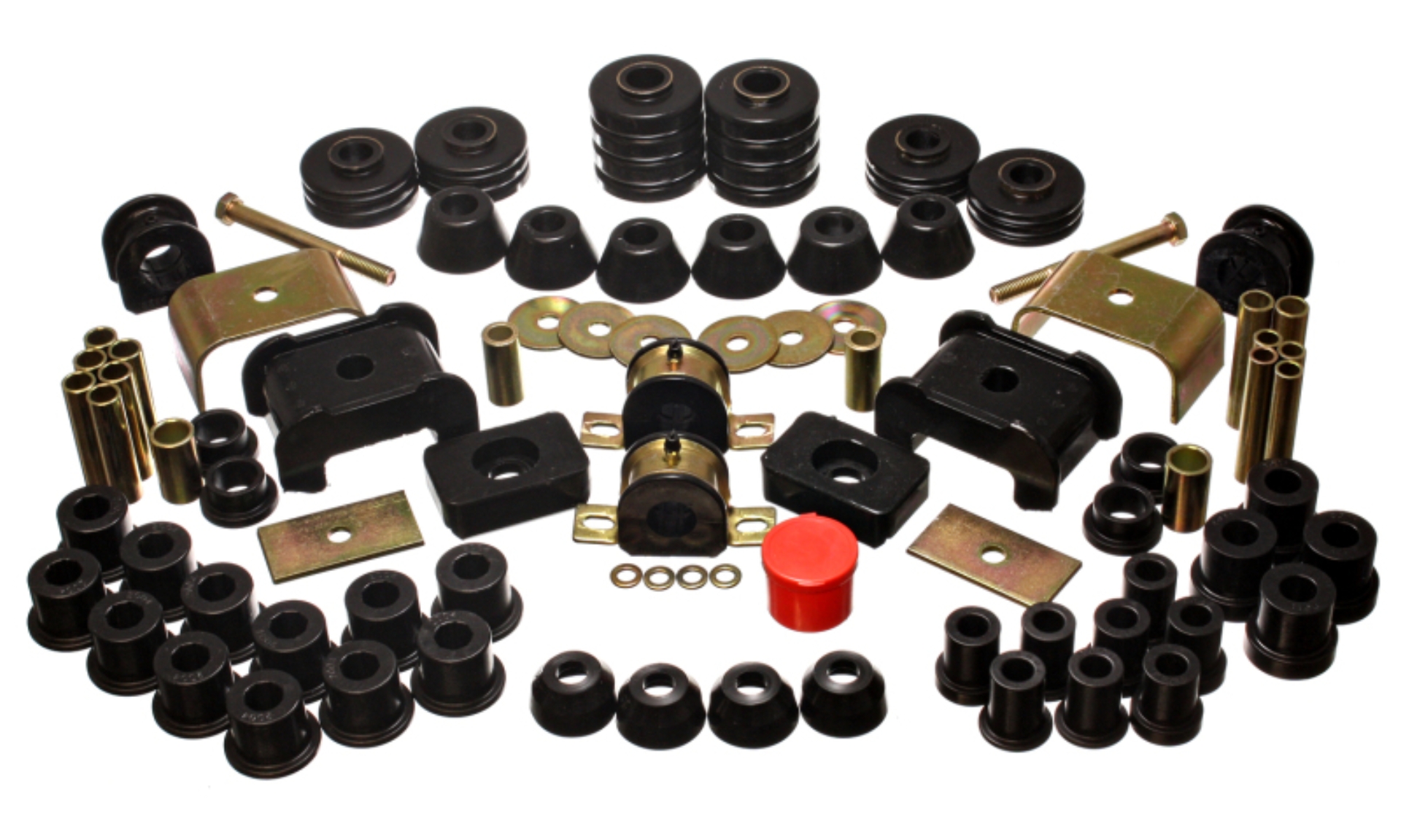 Picture of Energy Suspension 73-80 Chev/GMC 4WD w/Aftermarket Front Springs Black Hyper-Flex Master Bushing Set