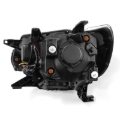 Picture of AlphaRex 12-15 Toyota Tacoma PRO-Series Projector Headlights Plank Style Black w/DRL