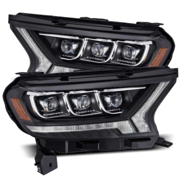 Picture of AlphaRex 19-21 Ford Ranger NOVA LED Proj Headlights Plank Style Black w/Activ Light/Seq Signal/DRL