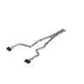 Picture of MBRP 15-16 Dodge Challenger 5.7L HEMI SS 3in Quad Split Rear Exit w/ Carbon Fiber Tips - T304