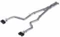 Picture of MBRP 15-16 Dodge Challenger 5.7L HEMI SS 3in Quad Split Rear Exit w/ Carbon Fiber Tips - T304