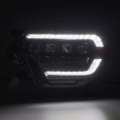 Picture of AlphaRex 12-15 Toyota Tacoma NOVA LED Proj Headlights Plank Style Black w/Activ Light/Seq Signal/DRL
