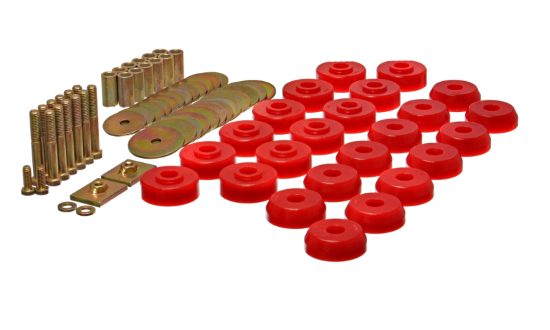 Picture of Energy Suspension Chevy 59-64 Belair/Biscayne/Caprice/Impala /59-63 El Camino Red Body Mount Set