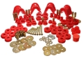Picture of Energy Suspension 66-77 Ford Bronco 4WD (w/ 4 Deg C-Bushings) Red Hyper-Flex Master Bushing Set