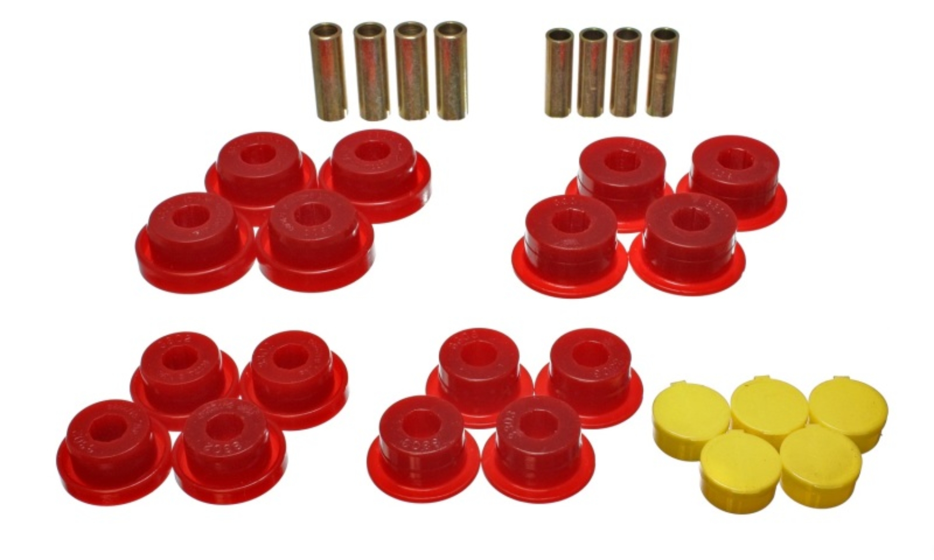 Picture of Energy Suspension Dodge Ram 99-01 1500/99-02 Ram 2500/3500 4WD Red Front End Control Arm Bushing Set