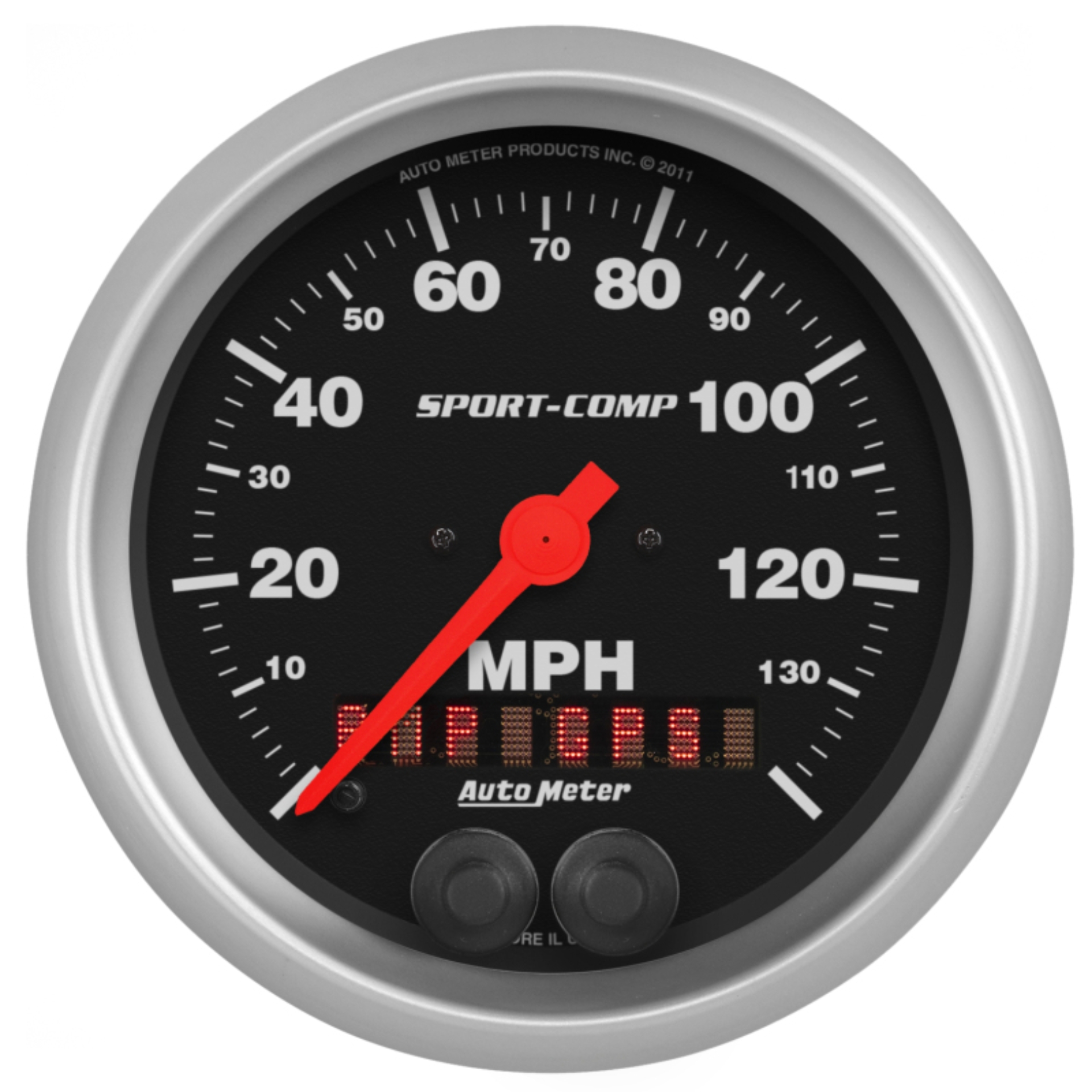 Picture of Autometer Sport-Comp 3-3/8 inch 140 MPH Electronic Speedometer w/ GPS Rally Nav Display Gauge