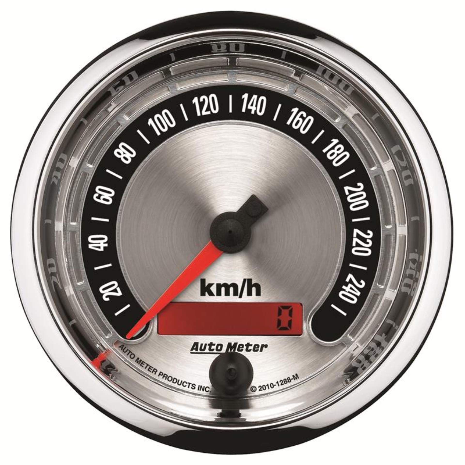 Picture of Autometer American Muscle 85.7mm Electric Programmable Metric 260kph Speedometer