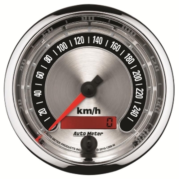 Picture of Autometer American Muscle 85.7mm Electric Programmable Metric 260kph Speedometer