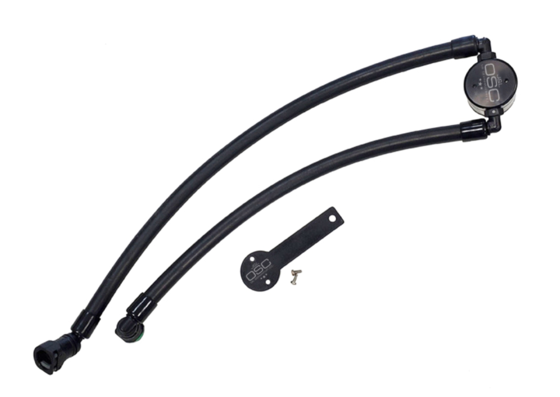 Picture of J&L 2021-2024 Ram TRX 6.2L Supercharged Passenger Side Oil Separator 3.0 - Black Anodized