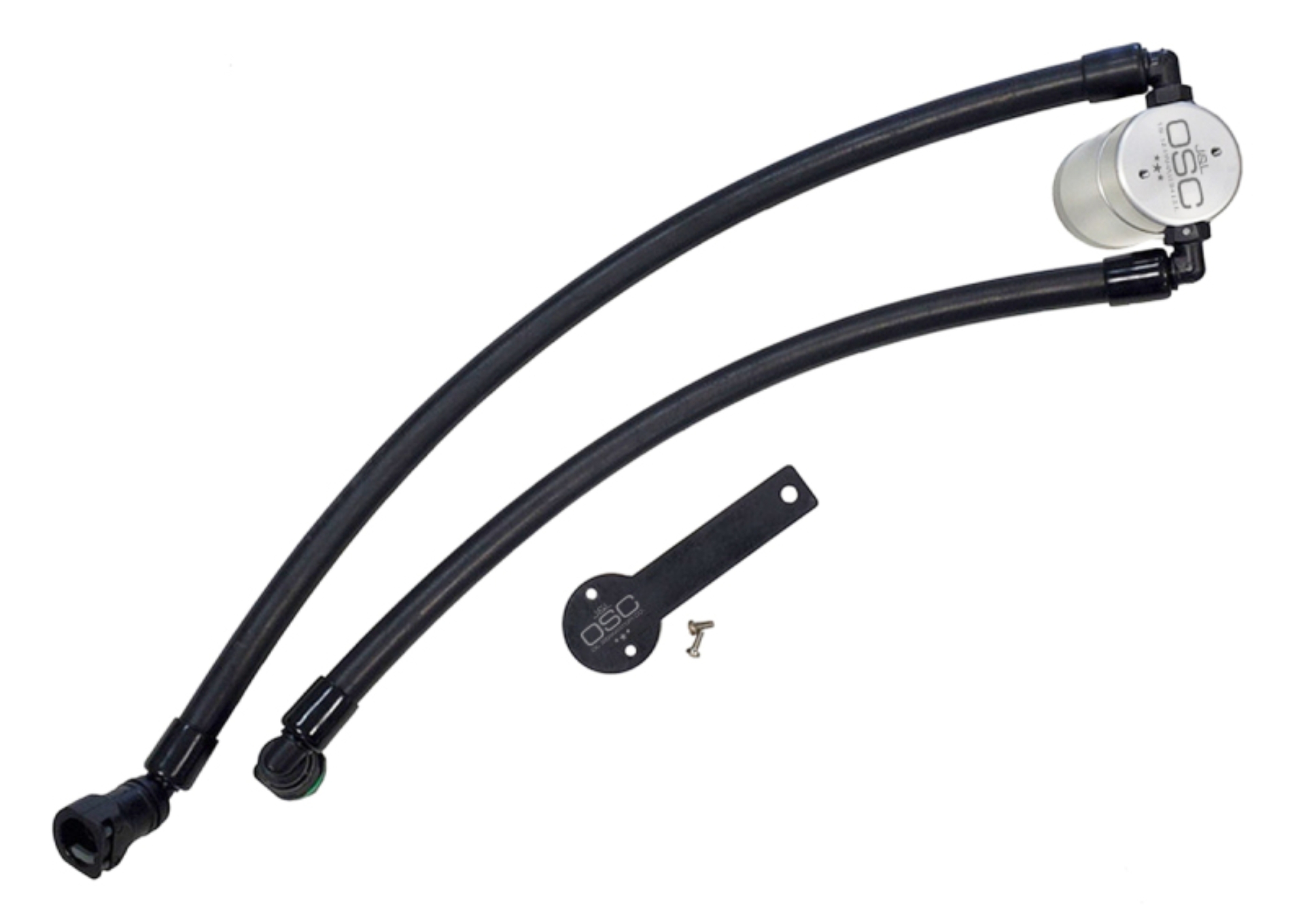 Picture of J&L 2021-2024 Ram TRX 6.2L Supercharged Passenger Side Oil Separator 3.0 - Clear Anodized