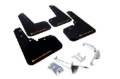 Picture of Rally Armor RAL UR Blk Flap/Orange Logo Mud Flaps - MF26-UR-BLK/OR