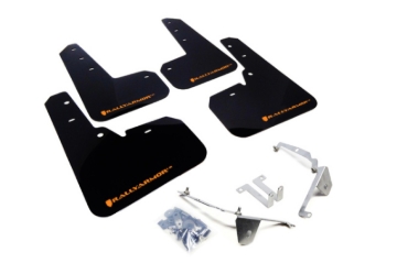 Picture of Rally Armor 13-17 Subaru Crosstrek XV Black Mud Flap w/Orange Logo