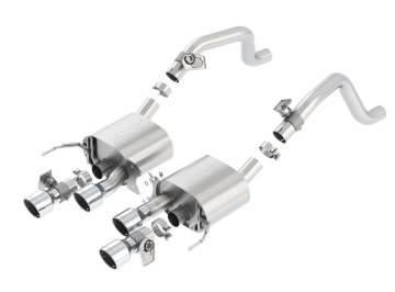 Picture of Borla 14-15 Chevy Corvette C7 6.2L RWD w/AFM &NPP S-Type Dual Round Rolled Center Rear Exit Exhaust
