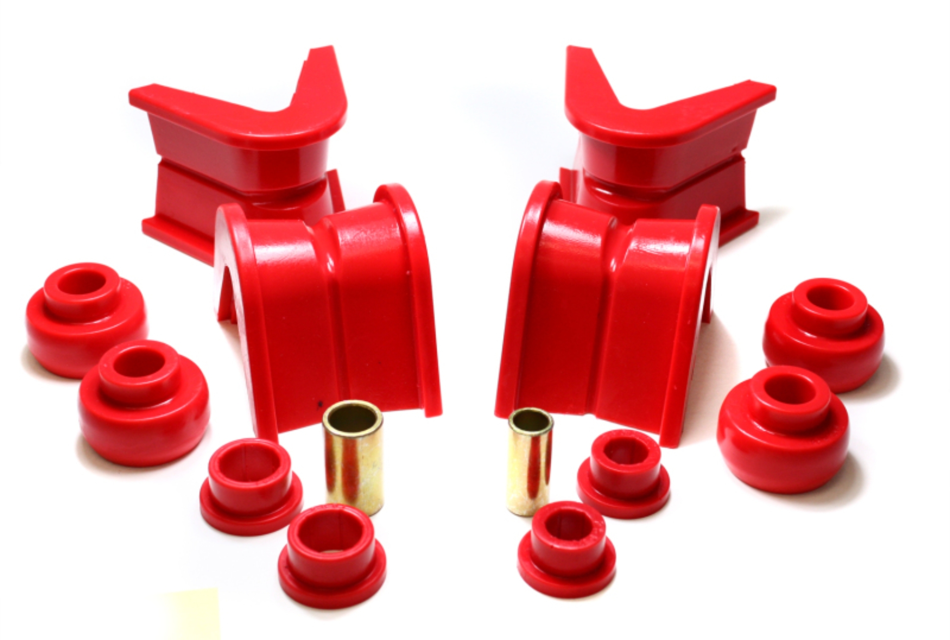 Picture of Energy Suspension 76-77 Ford Bronco/66-72 F-100/F-150 Red 7 Deg Offset Complete 14 Pc C-Bushing Set