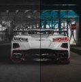 Picture of Corsa 20-25 Chevrolet C8 Corvette Black Out Heat Protection Shields