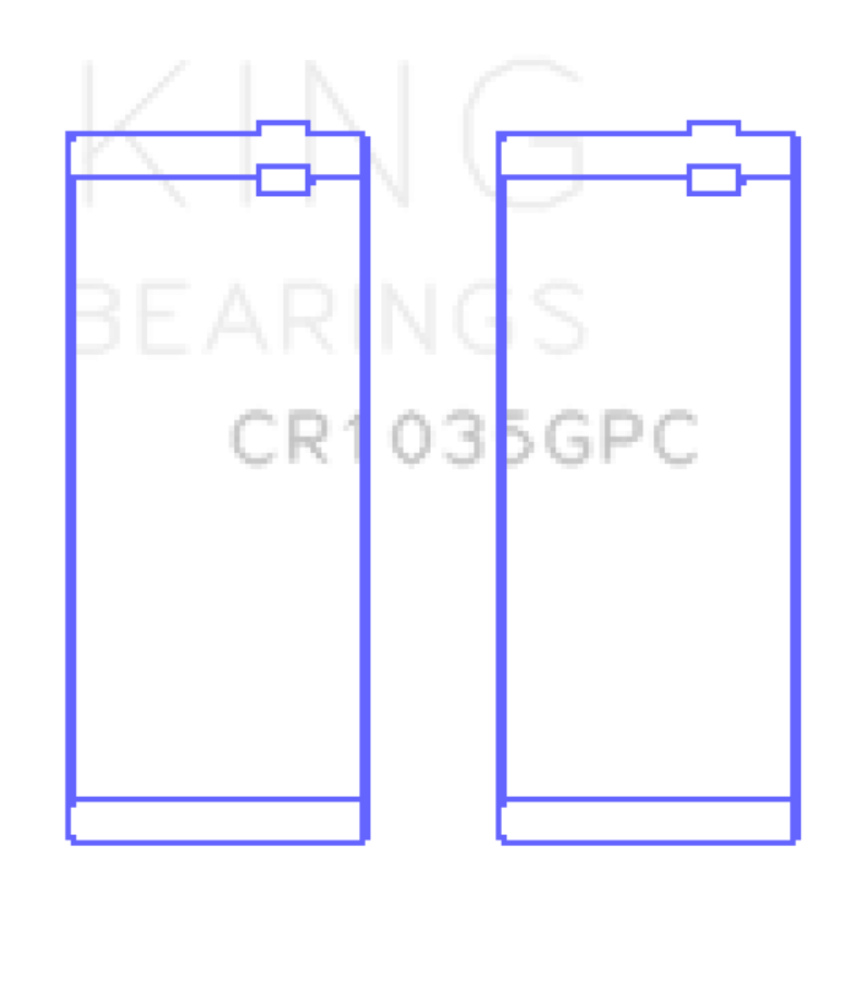 Picture of King Engine Bearings Cummins B-Ser. L4 (Size 0.26) Connecting Rod Bearing Set