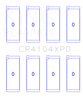 Picture of King Engine Bearings Audi ABB/ ABM/ ADP/ PP/ RN (Size 0.25) Connecting Rod Bearing Set