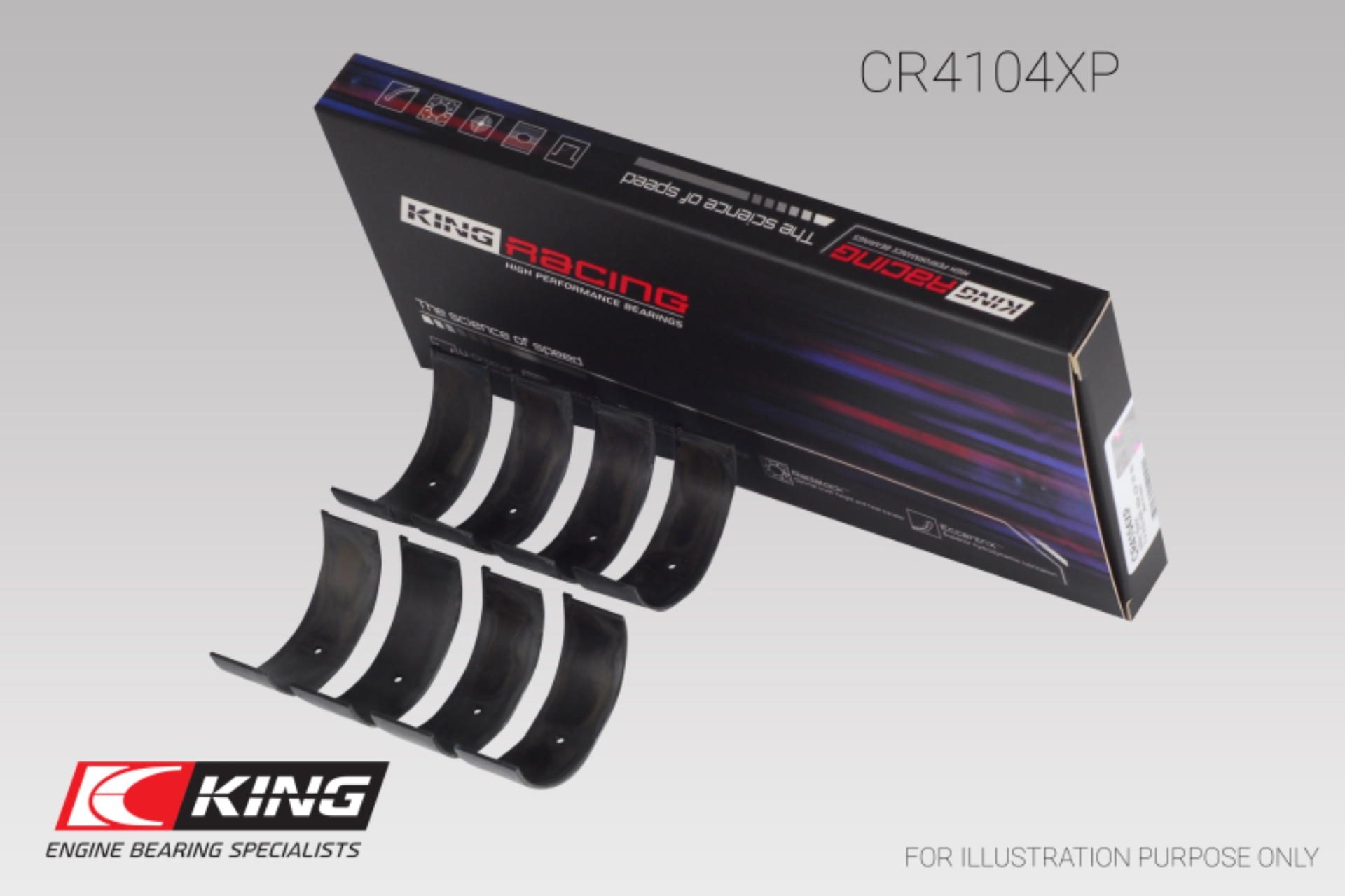 Picture of King Engine Bearings Audi ABB/ ABM/ ADP/ PP/ RN (Size STDX) Connecting Rod Bearing Set