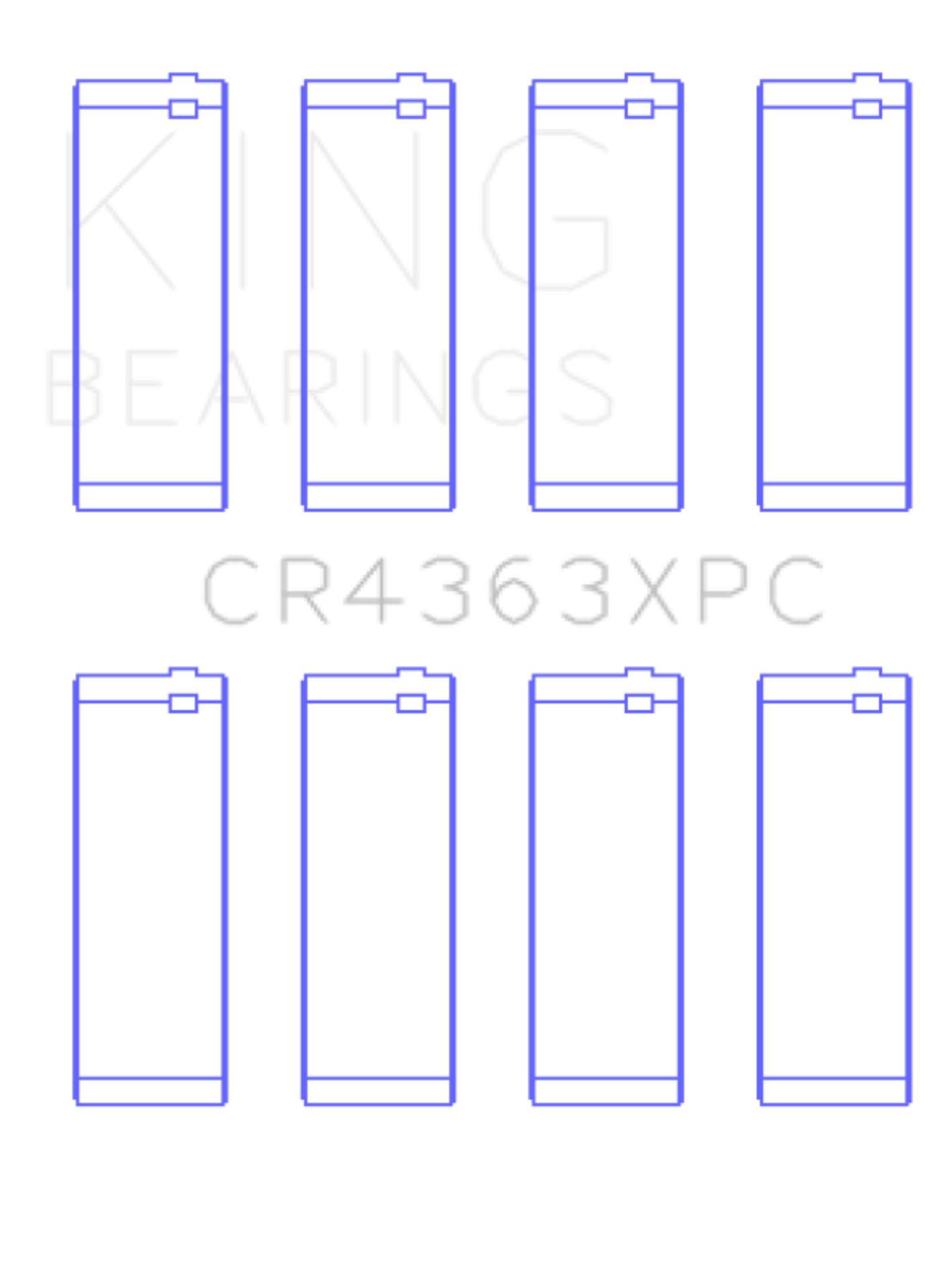 Picture of King Engine Bearings GM 134 DOHC Ecotec 2.2L Connecting Rod Bearing Set