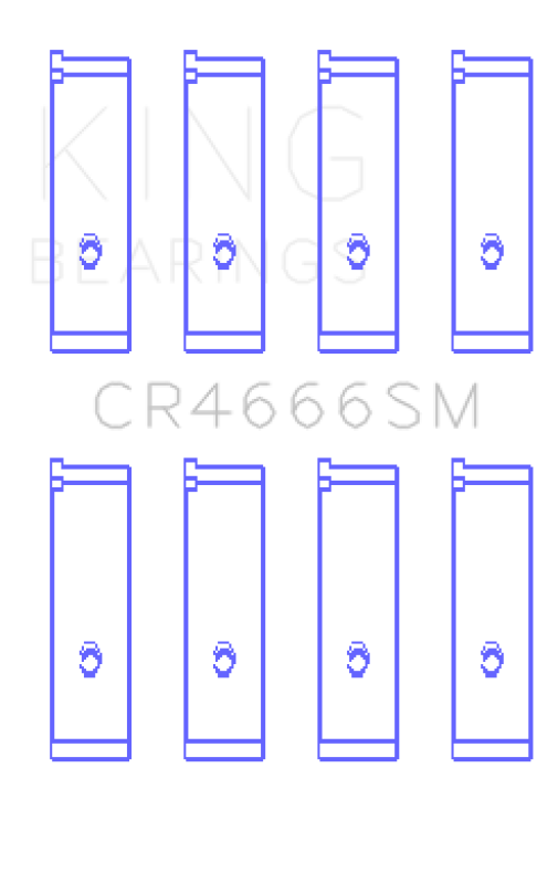 Picture of King Engine Bearings Toyota 1TR-FE/ 2TR-FE (Size 1.0) Connecting Rod Bearing Set