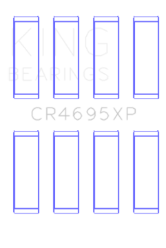 Picture of King Ford Ecoboost 2.0L / 2.3L (Size 0.05) pMaxBlack Coated Connecting Rod Bearing Set
