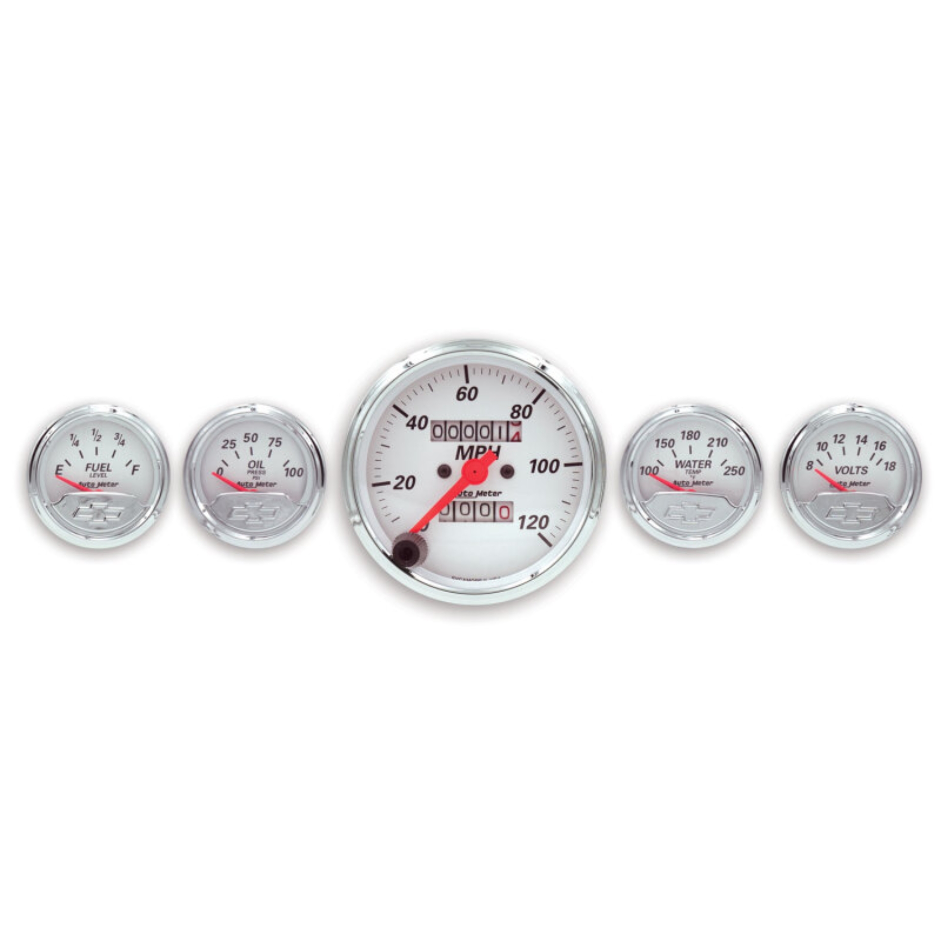 Picture of AutoMeter AM Arctic White Gauges - 1300-00408