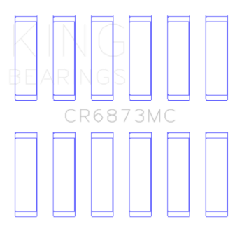 Picture of King Engine Bearings Toyota 2Gr-FE/ 3GR-FE Polymer Coated (Size 0.05) Connecting Rod Bearing Set
