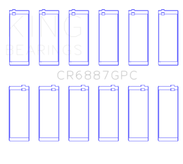 Picture of King Engine Bearings Toyota Supra B58 (Size 0.25) Connecting Rod Bearing Set