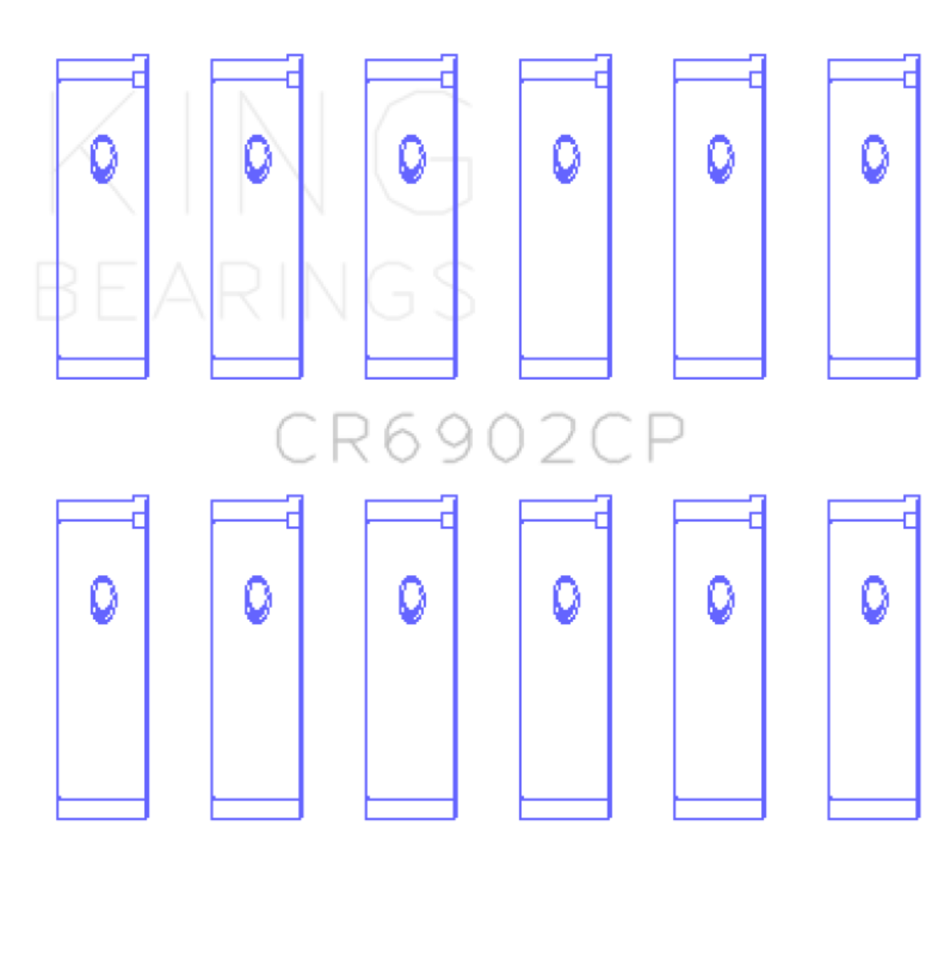 Picture of King Engine Bearings KING Connecting Rod Bearings - CR6902CP0.5
