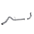 Picture of MBRP 11-14 Ford 6.7L F-250/350/450 4in Filter Back Single Side Exit Alum and Down Pipe Exhaust