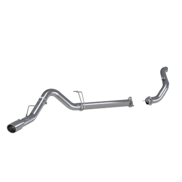 Picture of MBRP 11-14 Ford 6.7L F-250/350/450 4in Filter Back Single Side Exit Alum and Down Pipe Exhaust