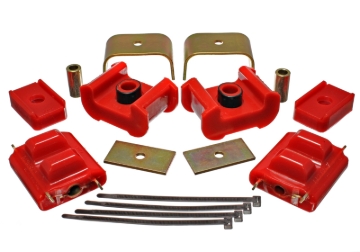 Picture of Energy Suspension 73-84 K5 Blazer 4WD Fullsize Red Complete Motor & Trans Mount Set Zinc Finish