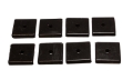 Picture of Energy Suspension Square Pad Set 2-1/16in Length x 2-1/16in Width x 3/8in Hole ID x 3/8in H-Black