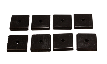 Picture of Energy Suspension Square Pad Set 2-1/16in Length x 2-1/16in Width x 3/8in Hole ID x 3/8in H-Black
