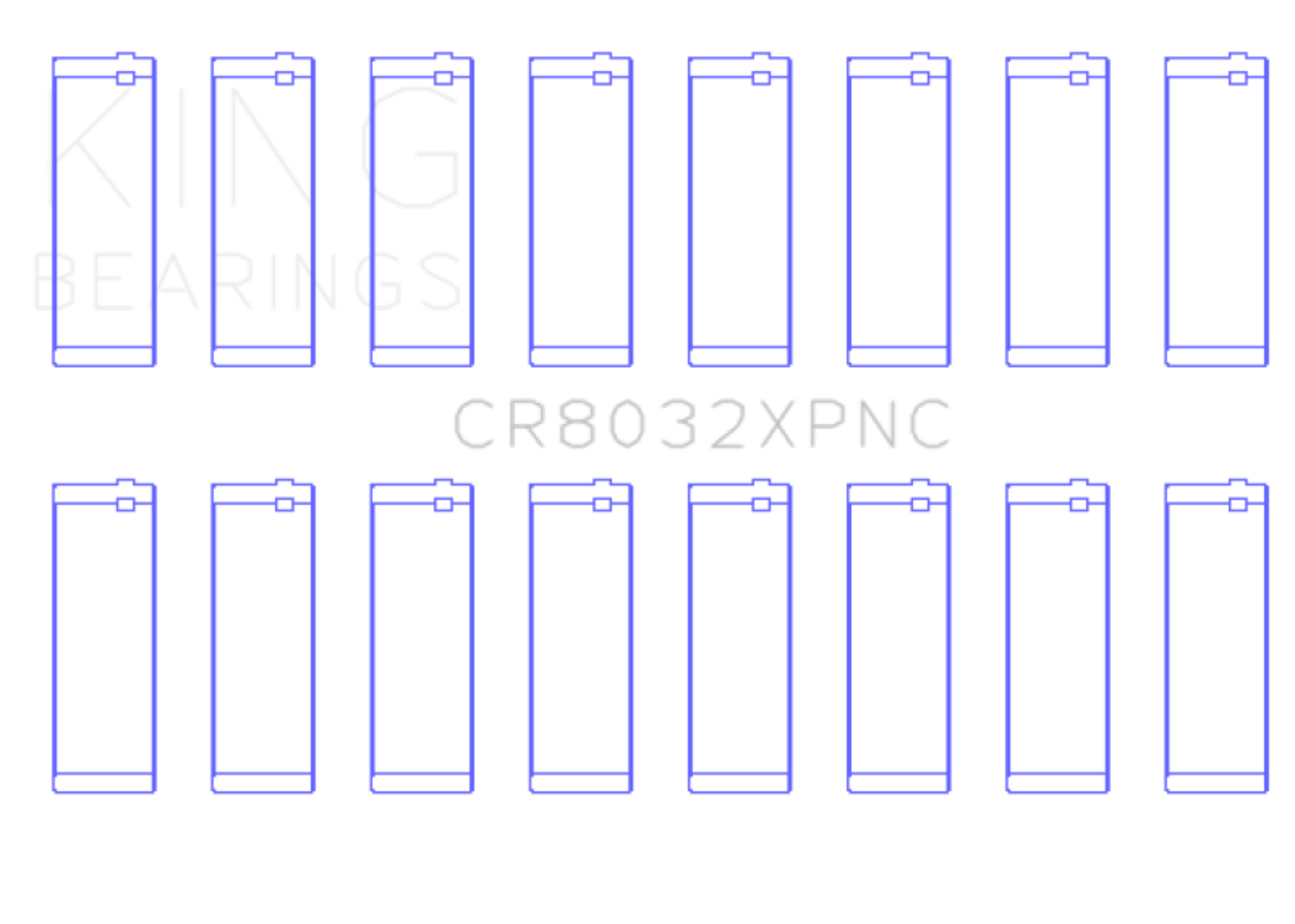 Picture of King Engine Bearings Chrysler 345/370 16V Connecting Rod Bearing Set