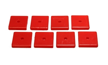 Picture of Energy Suspension Square Pad Set 2-1/16in Length x 2-1/16in Width x 3/8in Hole ID x 3/8in H-Black